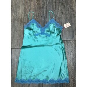 Gold Hawk Winter Surf Silk Lace Trim Cami Mini Dress - Size M - New With Tags